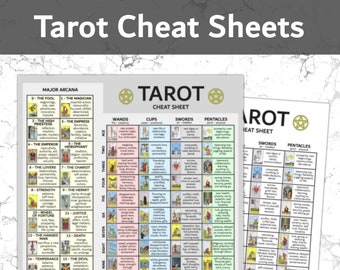 Tarot Cheat Sheet | Colour Coded With Keywords