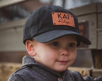 Custom Kids Leather Patch Hat