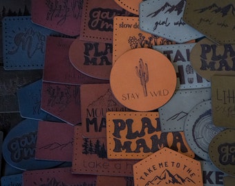 Skórzane naszywki zewnętrzne