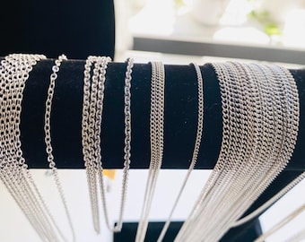 Sterling Silver Necklace Chain for Pendants
