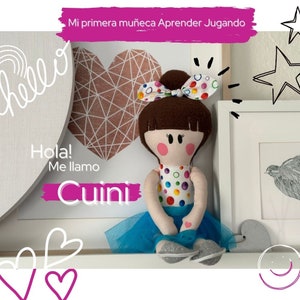 Handmade rag doll - Muñeca de trapo, baby girl doll, muñecas para niñas, rag doll, handmade toys, doll