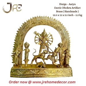 Dokra/Dhokra Brass Artwork - Goddess Durga - Aarya