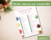 Printable Christmas Light Scavenger Hunt