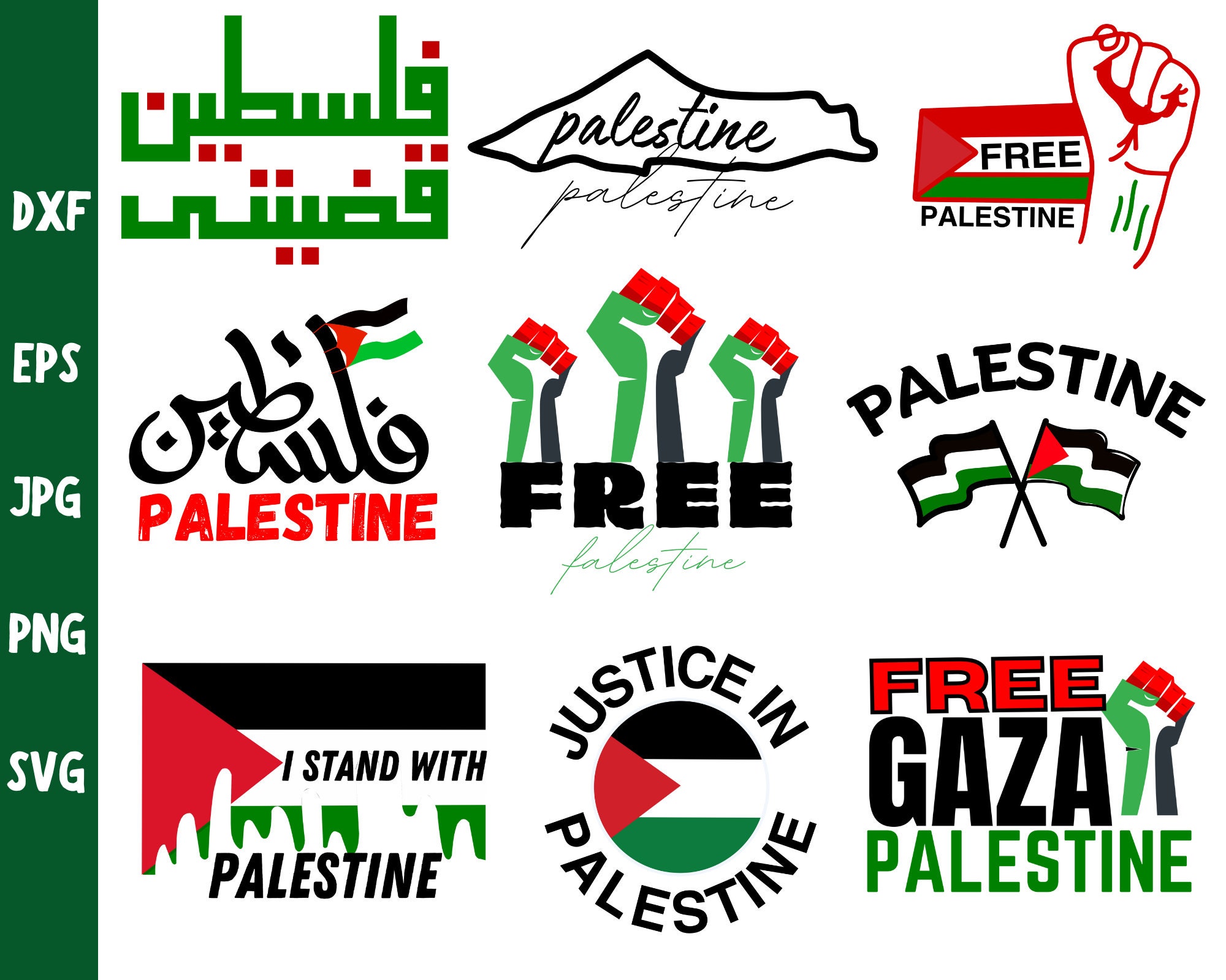 Palestine Svg Bundle, Free Palestine Svg, Free Palestine Shirt ...
