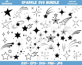 Sparkle SVG Bundle, Sparkle Png Bundle, Sparkle Clipart, Sparkle Star Svg,Svg For Shirt, Svg Cricut Files, Sparkle Silhouette, Star Svg