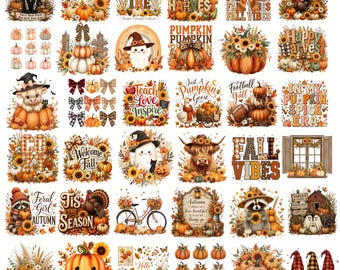 Herbst PNG Bundle-Designs, Kürbis Saison Sublimations Bundle, Herbst Kokette Bogen Png, Frisches Kürbis Shirt vom Bauernhof, Herbst Ernte Png, digitaler Download