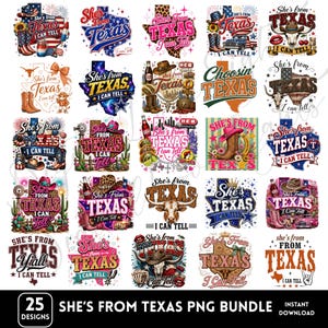 She’s From Texas PNG Bundle, Texas Independence Day PNG, Texas State PNG, Western Cowgirl Design, Texas Girl Sublimation, Digital Download