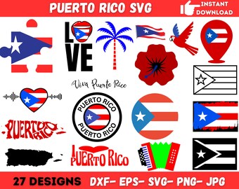 Puerto Rico Svg, Puerto Rico Flag Svg, Cricut Svg, Puerto Rico Clipart, Puerto Rican Svg,Puerto Rico Png, Puerto Rican Flag,Instant Download