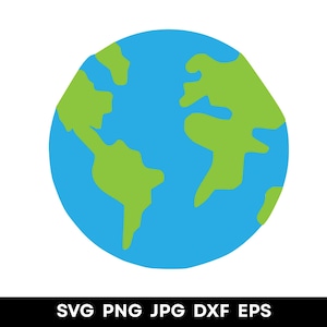 Earth Svg Png, Earth Svg, Earth Png, Earth Clipart, Globe Svg, Earth Vector, Earth Silhouette, Earth Wall Art Design, World Svg, Cricut