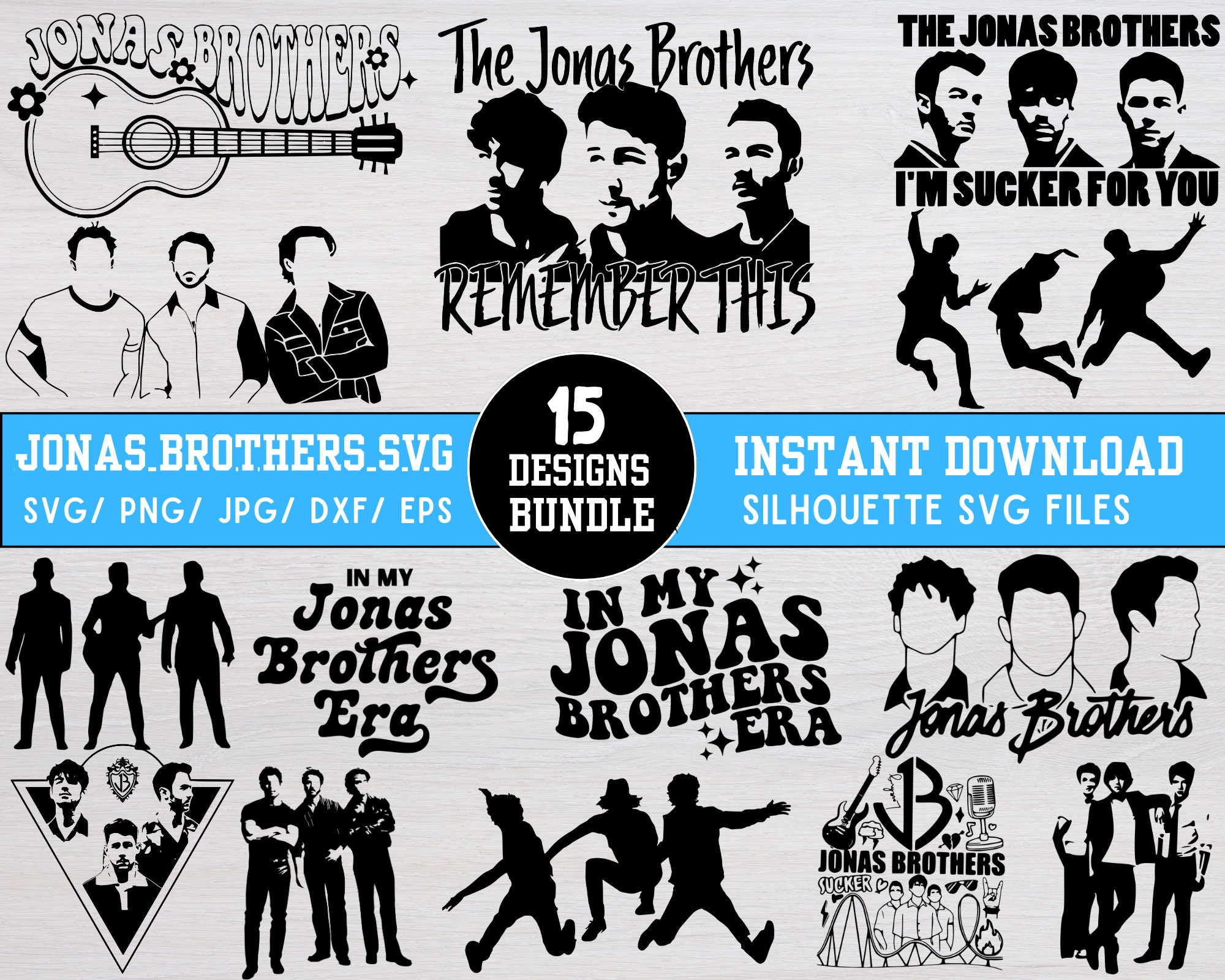 Jonas Brothers Svg, Jonas Brothers Png Bundle, Jonas Brothers Shirt