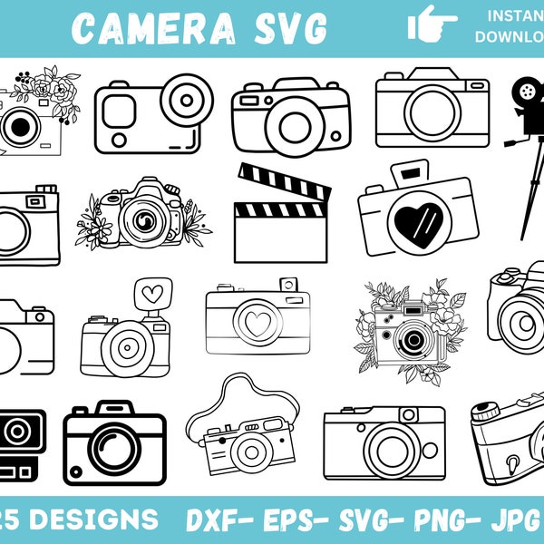 Cute Camera Doodles - Etsy