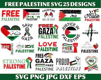 Palestine Svg Bundle, Free Palestine Svg, Free Palestine Shirt, Palestine Png, Palestine Clipart, Support Palestine Svg,Svg Files For Cricut