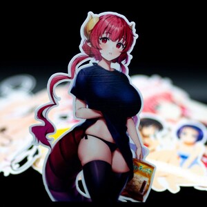 Ilulu Kobayashi-san Chi no Maid Dragon Sexy Underwear Waifu Anime Stickers or Magnets