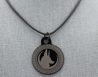 Anubis Egyptian God Afterlife Protector of Dead Amulet Metal
