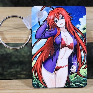 Rias Gremory & Akeno Himejima High School DxD Keychain Double Sided MDF