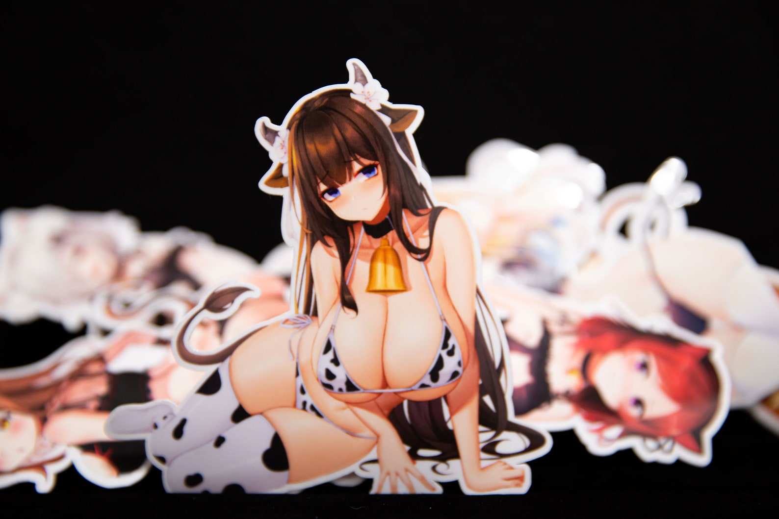 Kashino Azur Lane Sexy Cow Waifu Anime Stickers or Magnets - Etsy Finland