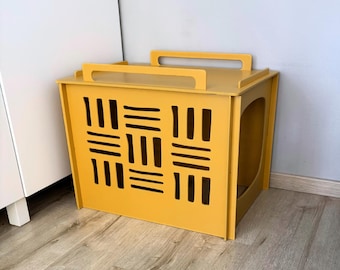 Modern Plywood Cat Litter Box Cover: Decorative Pet Furniture