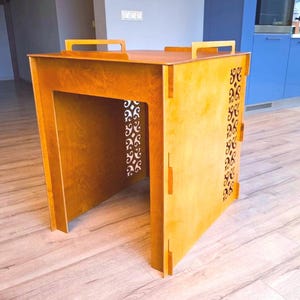 Plywood Litter Robot Cabinet: Modern Cat Litter Box Cover for Litter-Robot 4/3 & Neakasa M1