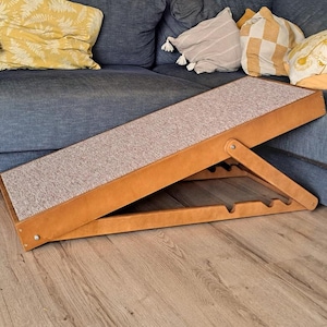 Dog Helper ramp, Modern dog stairs, adjustable dog ramp, cat stairs, foldable pet steps