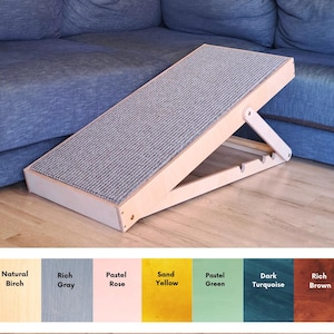 Pet ramp, foldable dog stairs - ramp, cat stairs, adjustable modern pet steps