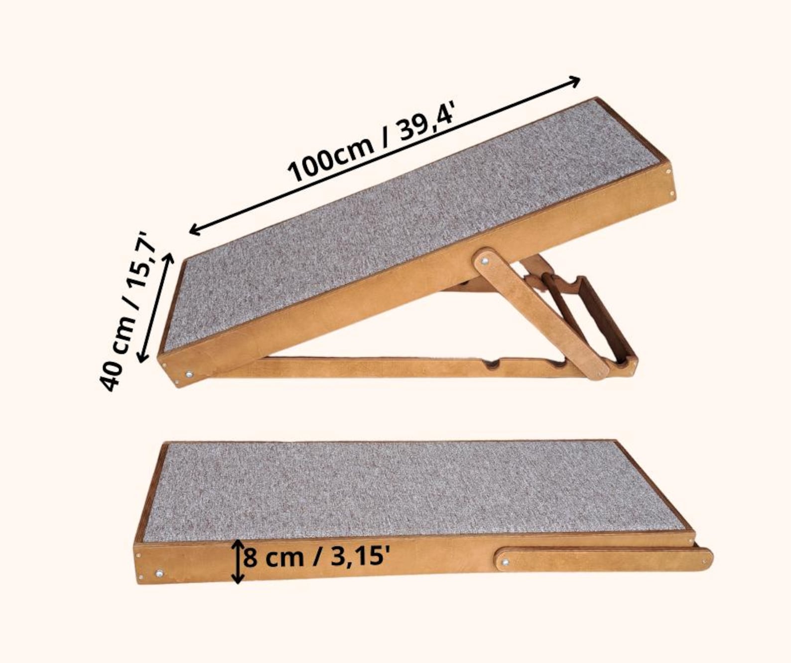 Adjustable Dog Ramp, Modern Cat Stairs, Foldable Pet Steps - Etsy