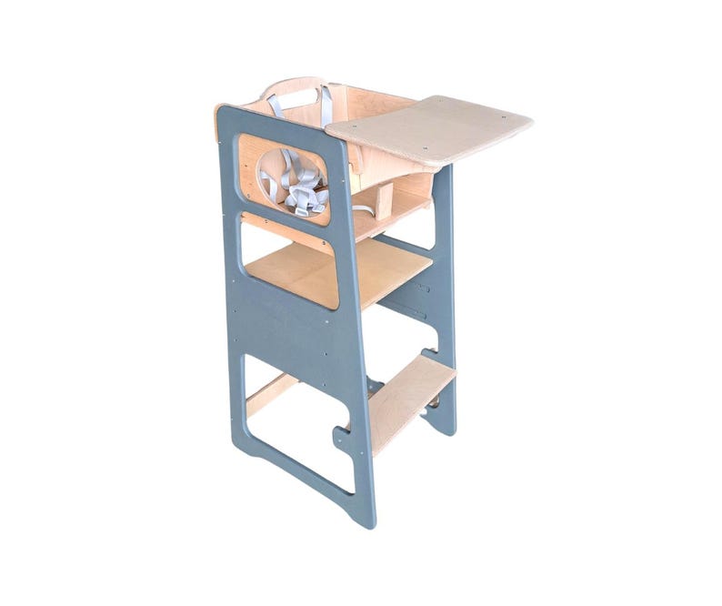 Transformable Kitchen Help Tower: Montessori Learning Stool, Adjustable Height
