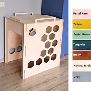 Baltic Birch Plywood Cat Litter Box Cover - Fits Litter Robot 3/4, Neakasa M1