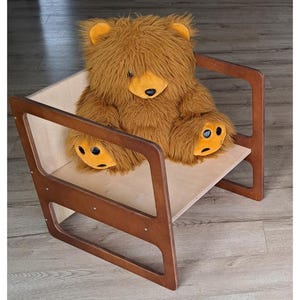 Montessori Table and Chair Set: Baltic Birch Kids Furniture