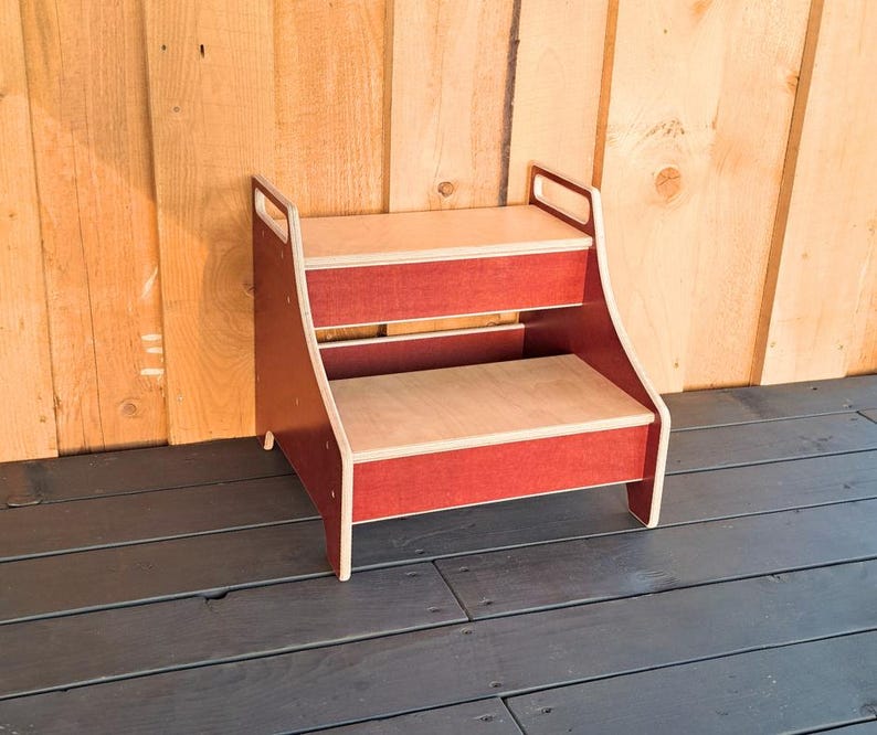 Stylish Footstool, Step Stool, Toddler Kitchen Stool, Wooden Step Stool