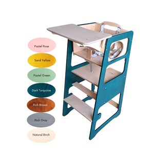Adjustable Montessori Kitchen Help Tower: Toddler Step Stool