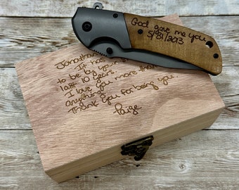 Engraved Pocket Knife, Groomsmen Gift Knife, Personalized Christmas Gift for Dad Husband, Custom Fishing Gift, Camping Gift, Fishing Knife