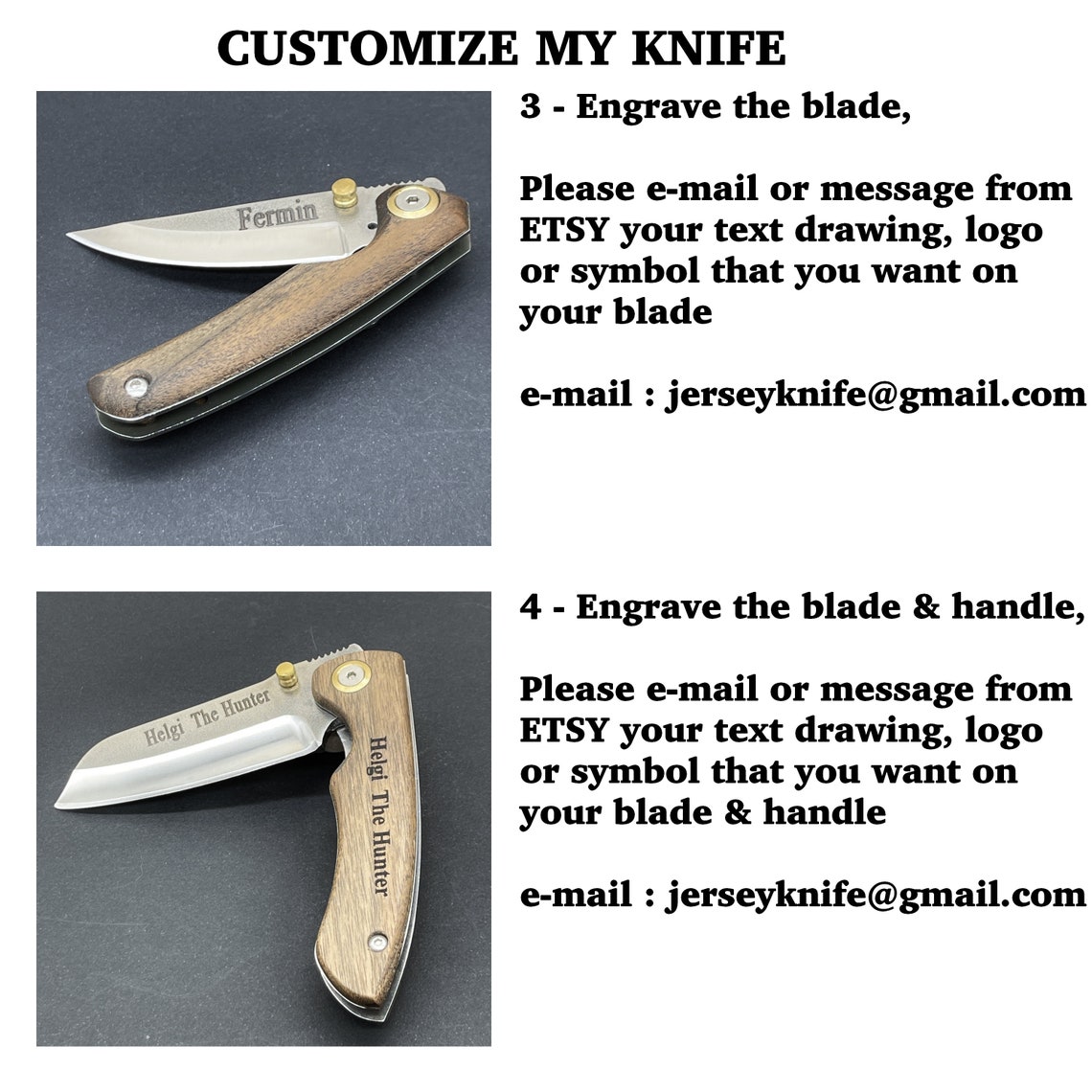 Custom Pocket Knife Folding Knife Christmas Gift Engraved Etsy
