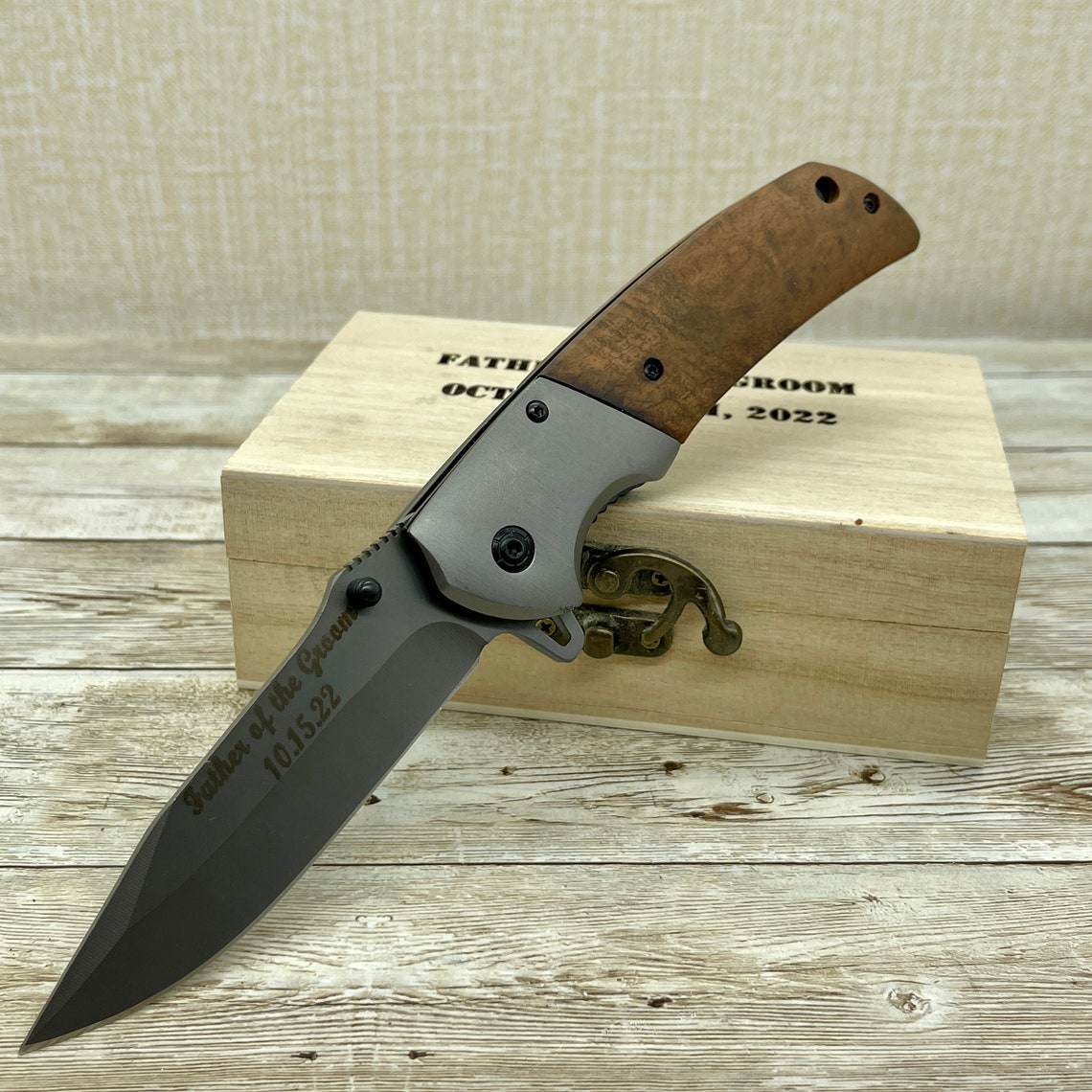 Engraved Pocket Knife Groomsmen Gift Knife Personalized Etsy