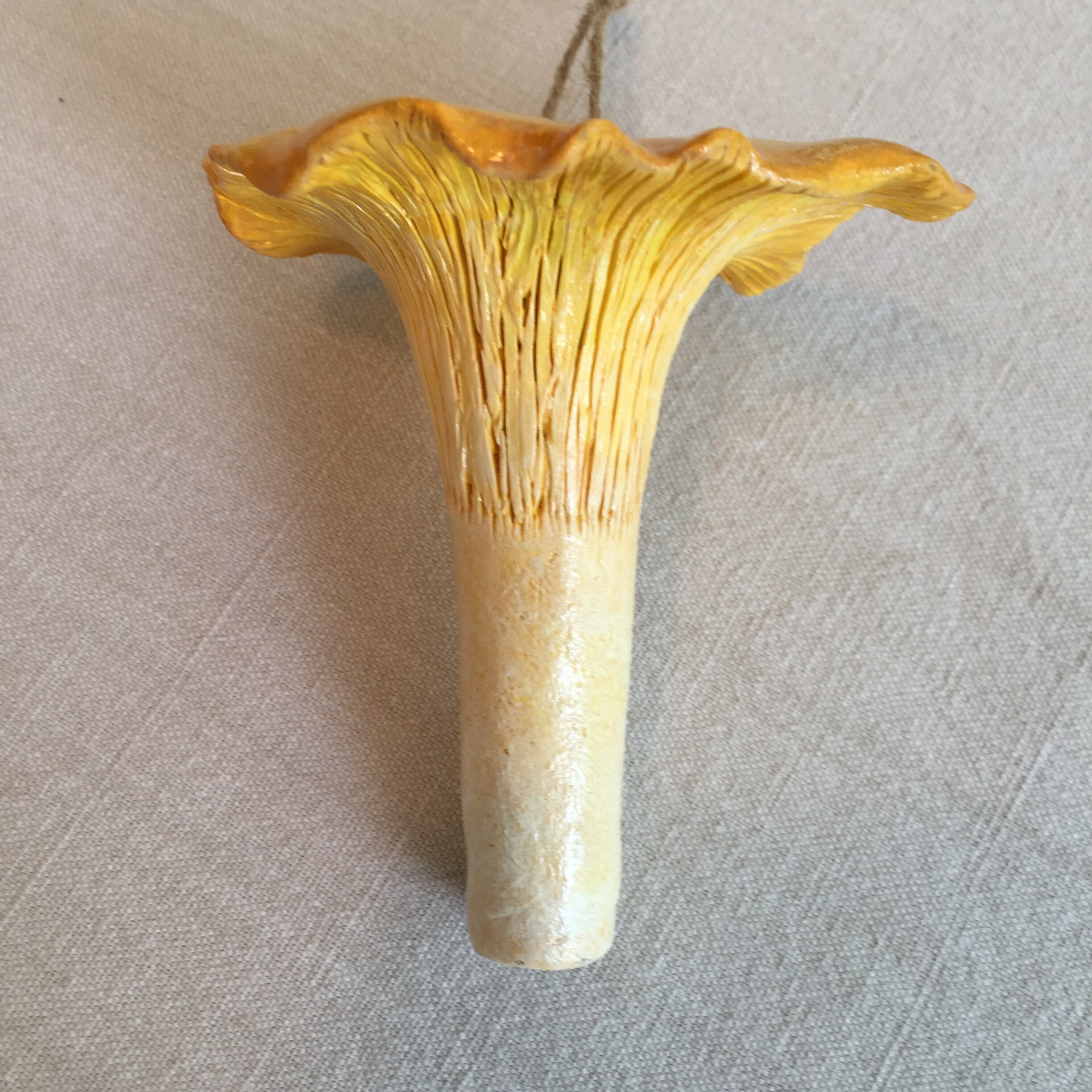 Realistic Golden Chanterelle Mushroom Polymer Clay Ornament Etsy