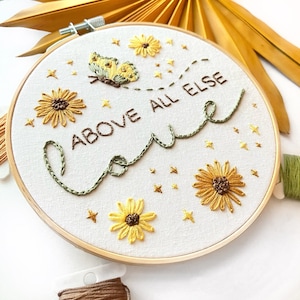 Whimsical Embroidery PDF Pattern Christian Hand Embroidery Bible HandEmbroidery Flower Pattern Contemporary Needlework Floral Hoop Embroider
