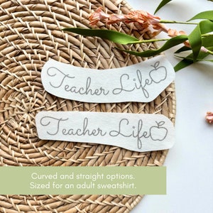 DIY Teacher Gift, Hand Embroidery Names, Custom Stick and Stitch ...