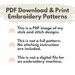 Printable Stick and Stitch Embroidery Patterns Download Halloween Sewing Pattern Download Stick ...