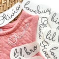 Custom Name Stick and Stitch Template, Word Pattern Transfer Patch, Embroidery Kit, Peel and Stick Embroidery Pattern, DIY Personalized Gift