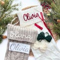 Embroidery Christmas Stocking Kit, Name Stick and Stitch, DIY Hand Embroidery Christmas Patterns, Hand Stitch Christmas Gift Stocking