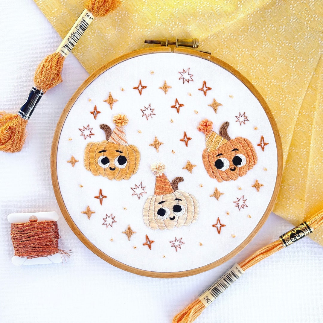 Fall Embroidery Pattern Step by Step Beginner Embroidery Pattern PDF ...