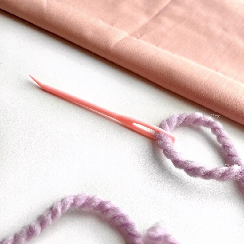 2 Pack Blunt End Curved Yarn Needles Name Sweater Supplies Yarn Needle Stocking Stuffer Crocheter Gift Needle Embroidery Accessories Yarn Needle Value Pack Pink Yarn Needles