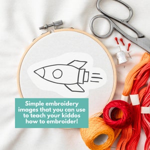 Kids Stick and Stitch Printable Embroidery Designs Kids Handembroidery Patterns Printable ...
