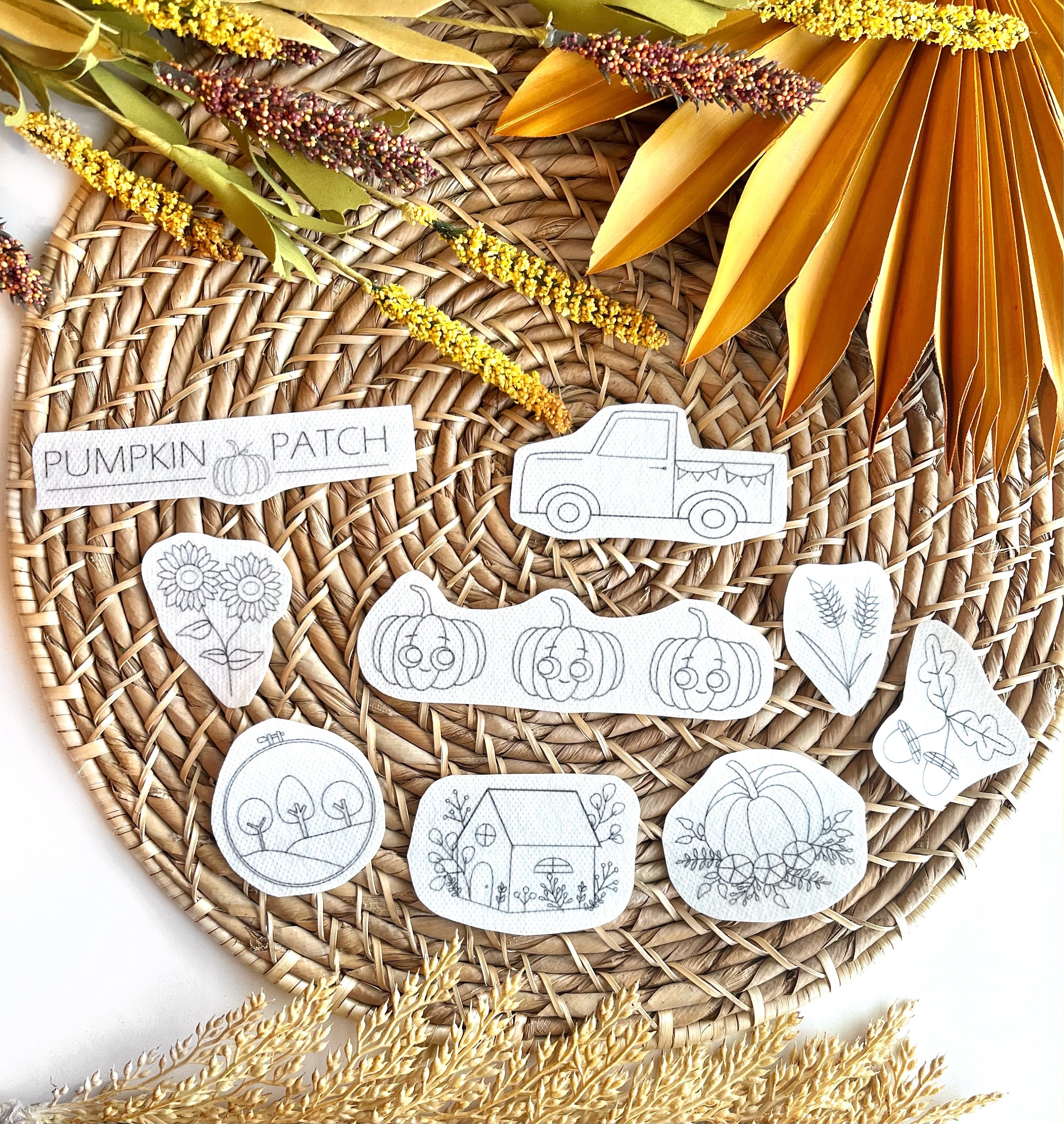 Printable Stick and Stitch Embroidery Patterns Download Fall Sewing ...