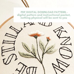 Flower Beginner Embroidery Pattern Christian Hand Embroidery PDF Bible ...