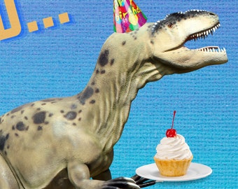 Dinosaur Themed Children's Birthday Invitations