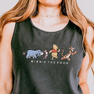 Comfort Colors Winnie The Pooh Tank Top, Disney Pooh & Friends Tank top, Disneyland Family Vacation Shirt, WDW Trip Tank top, 321359