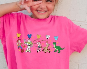 Disney Toy Story Shirt Disney Pixar Toy Story Characters Buzz Lightyear Woody Jessie Tee 321952
