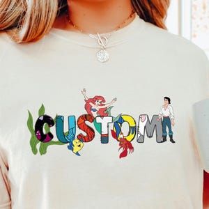 Personalized Ariel Shirt Disney Little Mermaid Birthday Shirt Custom Name Shirt Personalized Disney Princess Shirt Comfort Colors 323922