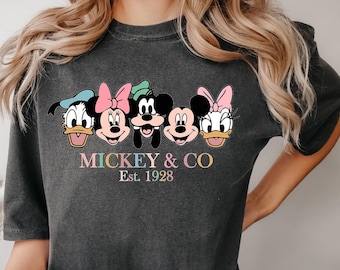 Vintage Mickey Mouse & Friends Shirt - Comfort Colors Retro Tee 322280