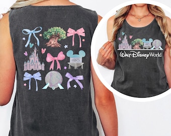 Comfort Colors Walt Disney World Tank Top Magic Kingdom Animal Kingdom Epcot Fantasyland Disney Parks Disney Trip Family Matching Tee 323268